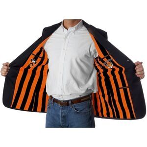 Princeton University x Blaze-In Men's 44R Navy 100% Wool Two Button Blazer